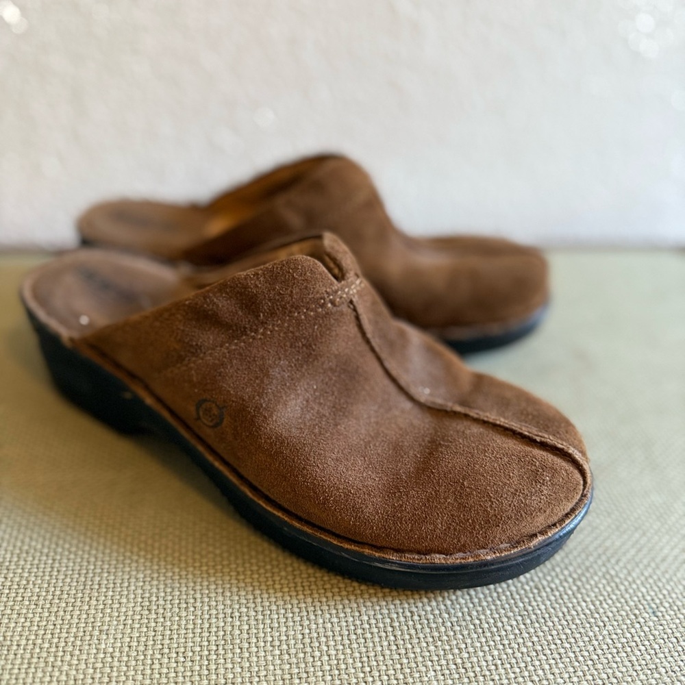 Born Brown Suede Mules